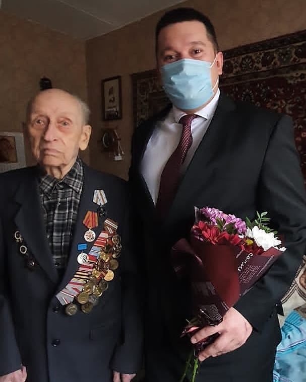 95-летний юбилей отметил ветеран Великой Отечественной войны Юрий Александрович Кошкин