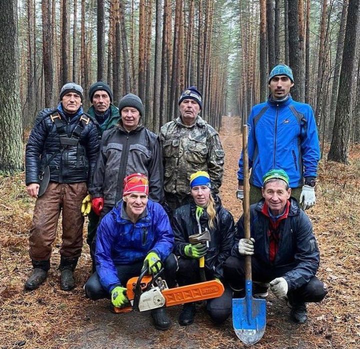 В Зеленодольске начали подготовку лыжных трасс