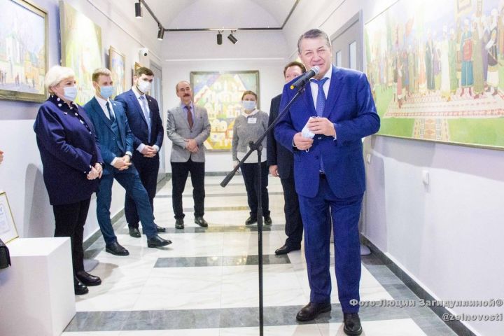 В картинной галерее POZIS состоялось открытие выставки зеленодольского художника Фарита Валиуллина