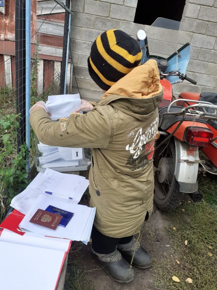 В Русско-Азелеевском сельском поселении проводят голосование на дому для инвалидов
