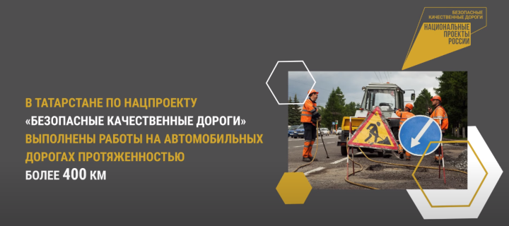 В 2023 году на национальный проект по дорожной инфраструктуре в Татарстане выделено 14,7 миллиарда рублей