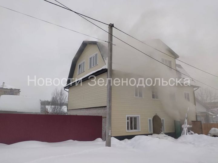 В селе Осиново произошёл пожар, загорелась баня