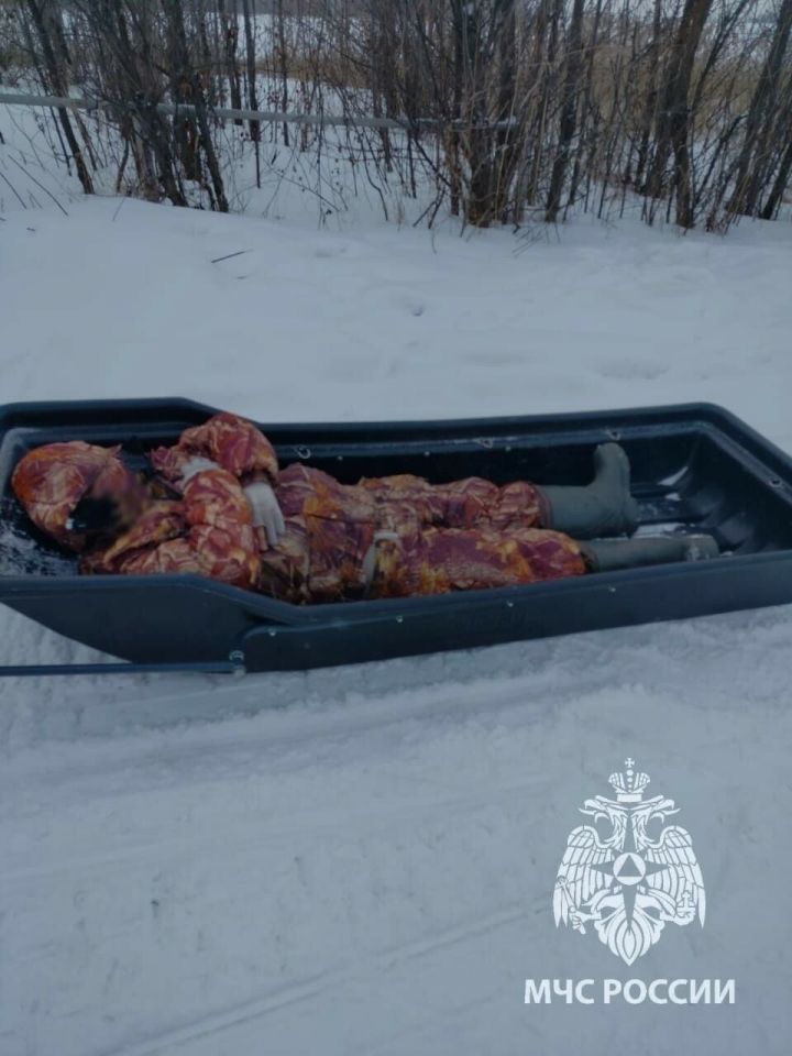 Со льда Волги в пгт.Васильево спасли пьяного рыбака, который сам не смог дойти до берега