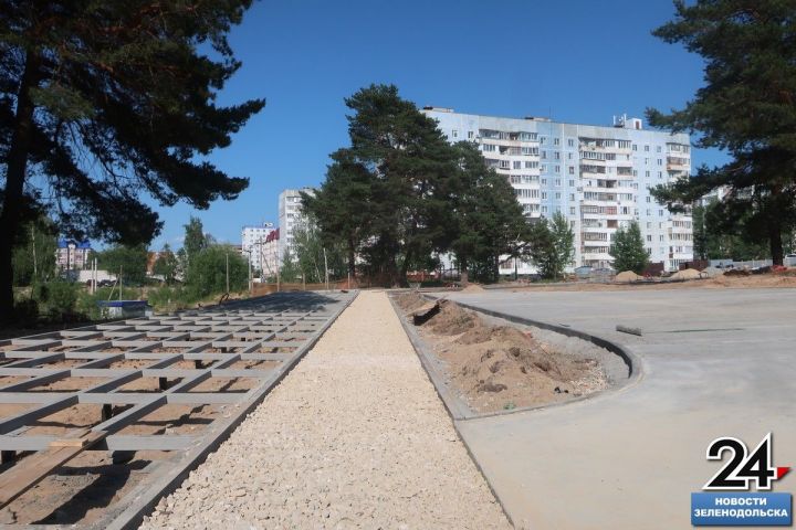 Большие работы. В парке имени Алтынова в Зеленодольске проложат вело- и пешеходную дорожки