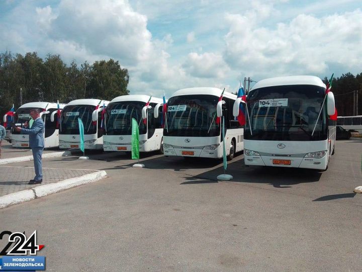 Автобусный парк Зеленодольска пополнился новыми комфортабельными машинами