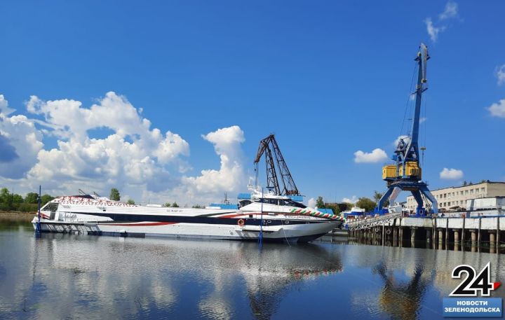 В Зеленодольске торжественно спустили на воду «Метеор — 2020»