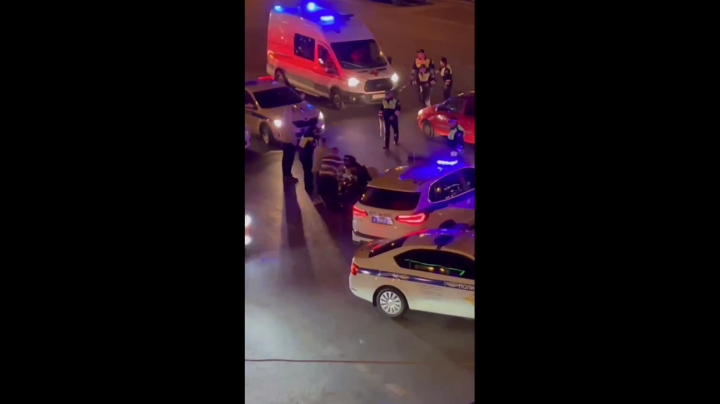 В Казани водитель иномарки наехал на регулировщика — сотрудника ДПС