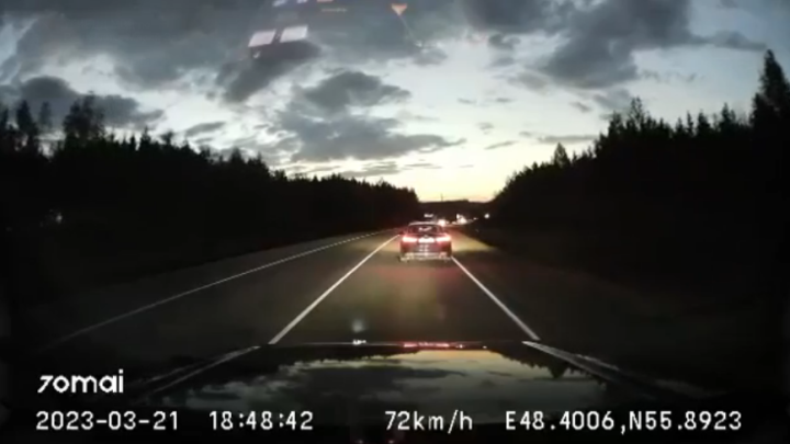 Появилось видео смертельной аварии на объездной Зеленодольска в Марий Эл