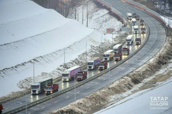 Автомобильная дорога М7 и другие федеральные трассы в Татарстане открыты для грузовиков и автобусов