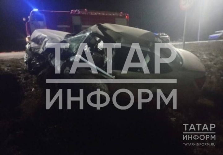 В Агрызском районе Татарстана два автомобиля врезались лоб в лоб