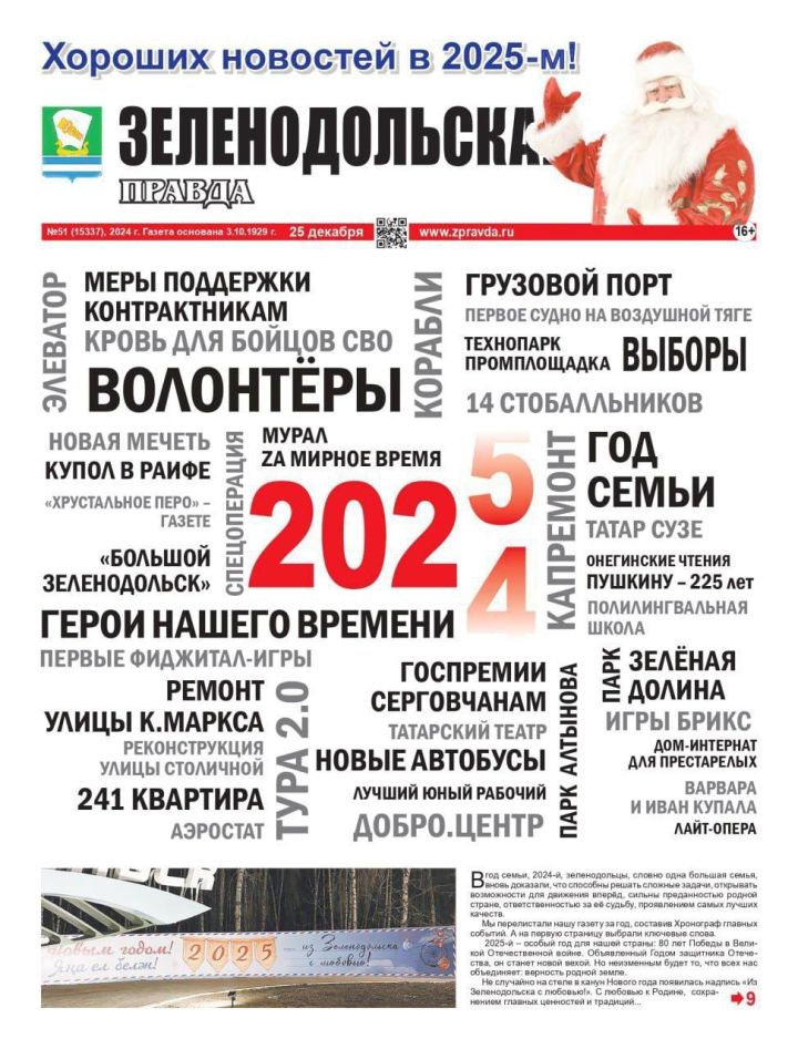 Главные события 2024 года в Зеленодольске