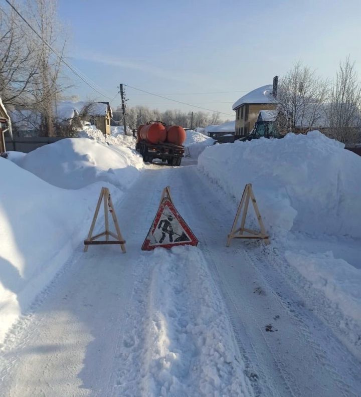 В Зеленодольске проезд по улице Тимирязева закрыт