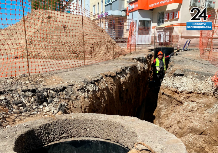 Ремонт одной из центральных улиц Зеленодольска продолжается