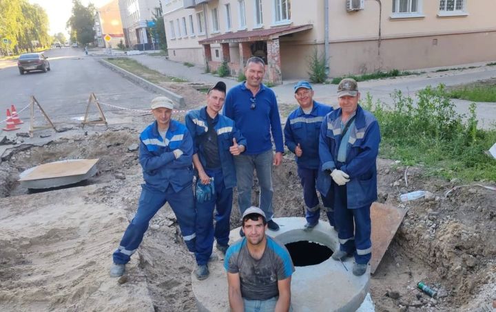 В Зеленодольске завершены работы на канализационном коллекторе на ул. Карла Маркса