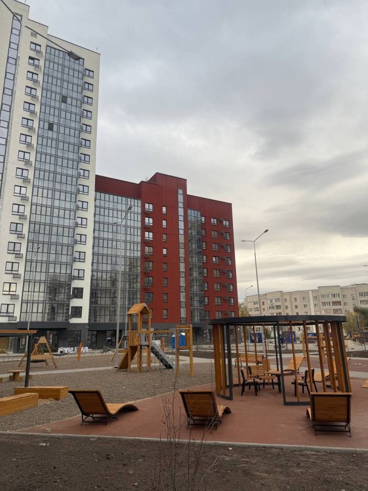 На завершающем этапе строительство двух многоквартирных домов на улице Сайдашева