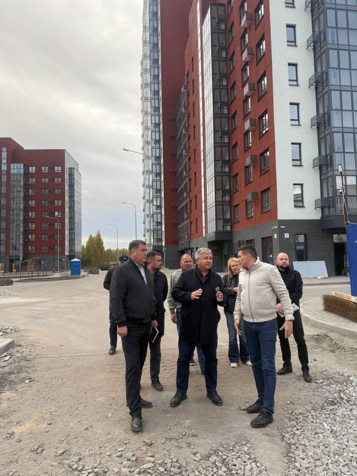 На завершающем этапе строительство двух многоквартирных домов на улице Сайдашева