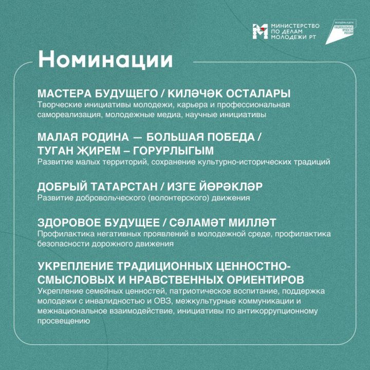 Минмолодежи Татарстана объявило грантовый конкурс для граждан