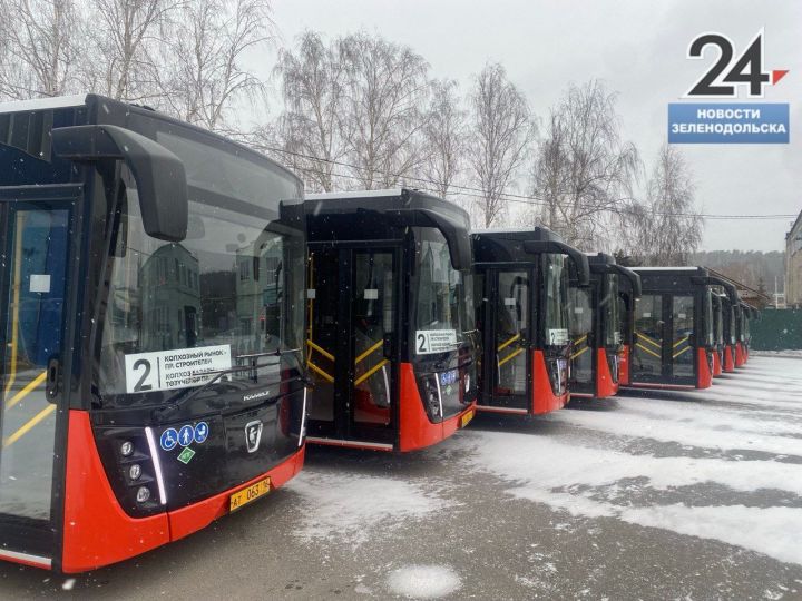 В Зеленодольске на городской маршрут вышли 12 новых автобусов