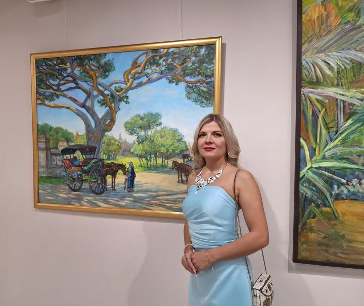 В Художественной галерее Зеленодольска открылась выставка заслуженного деятеля искусств РТ Полины Илюшкиной «Картина мира в красках»