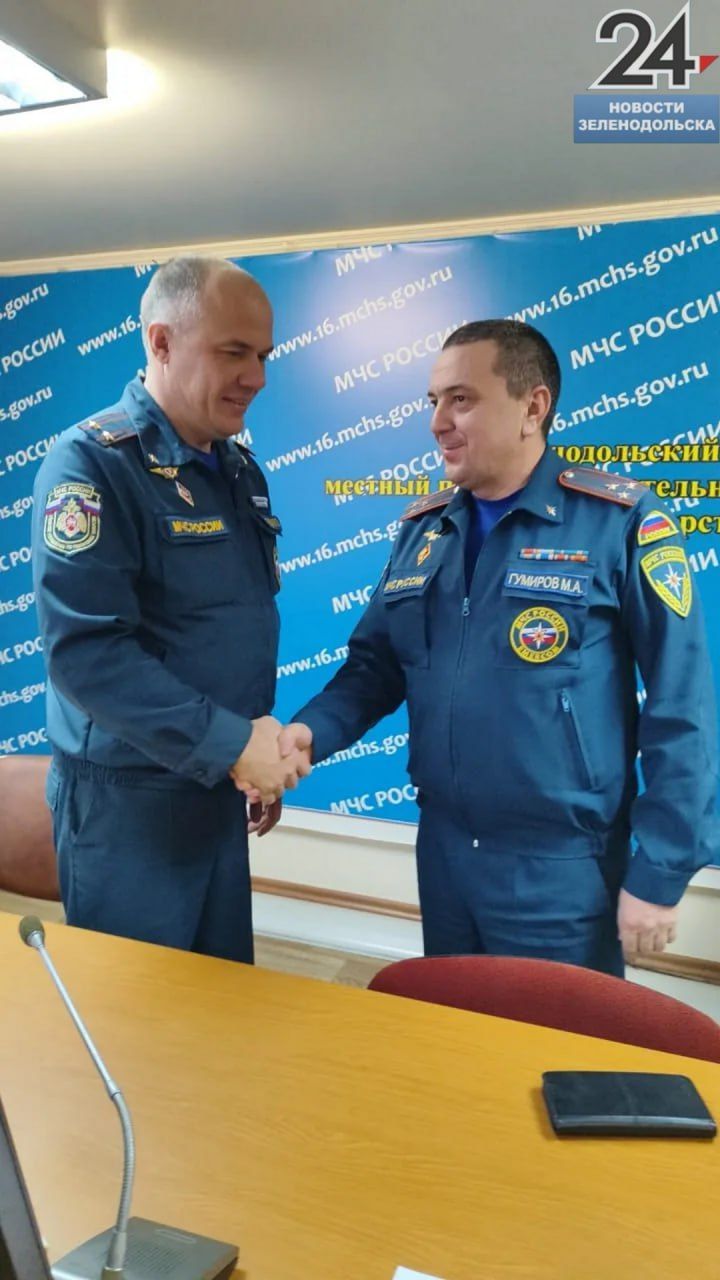 В Зеленодольске официально представили нового руководителя 8 пожарно-спасательного отряда