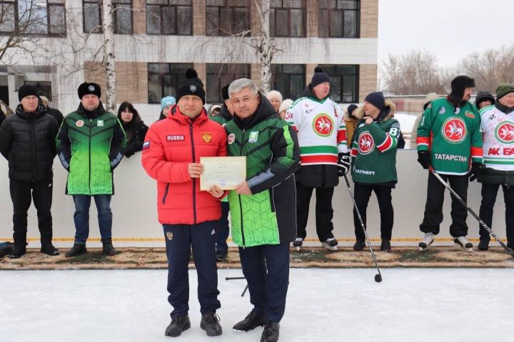 В поселке Васильево открыли хоккейную коробку
