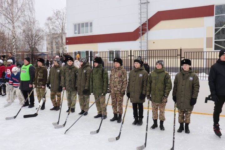 В поселке Васильево открыли хоккейную коробку
