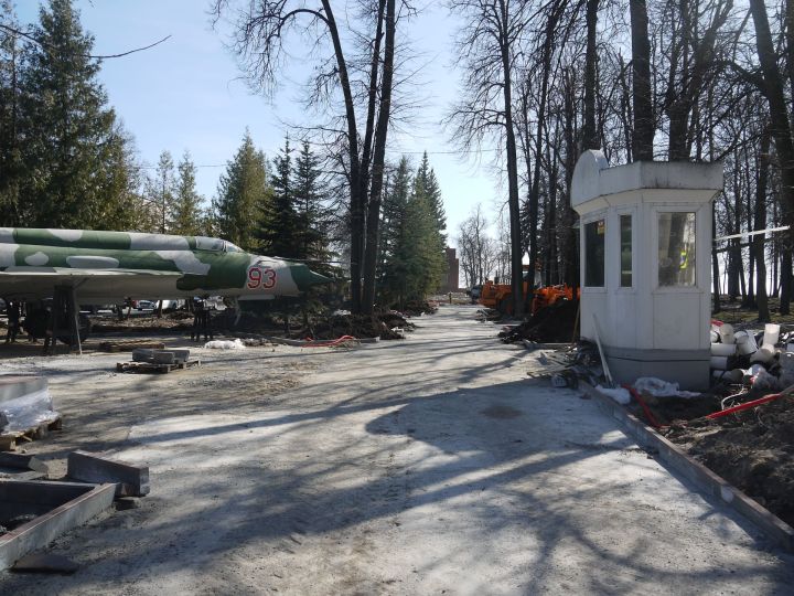 В Зеленодольске продолжается генеральная реконструкция Парка Победы