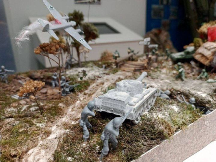 Ребята из Васильево создали макеты на тему Великой Отечественной войны