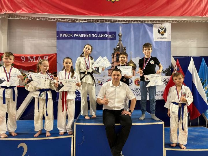 На турнире по айкидо в городе Раменское зеленодольцы завоевали 14 медалей