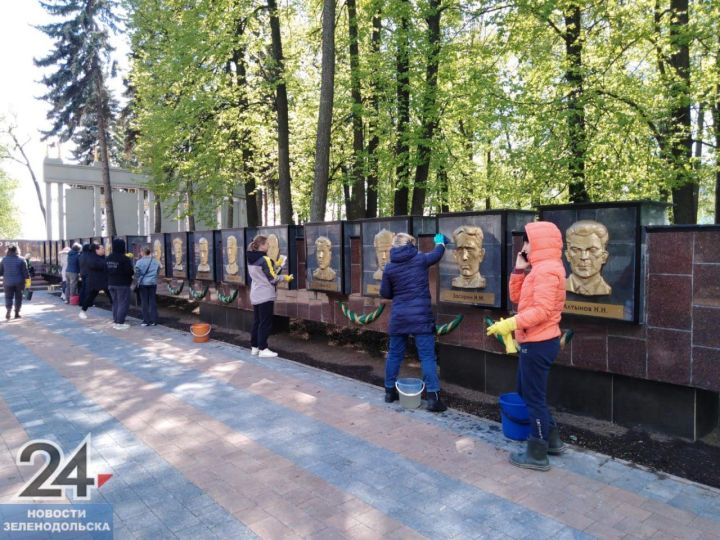 Завершается обновление Парка Победы в Зеленодольске