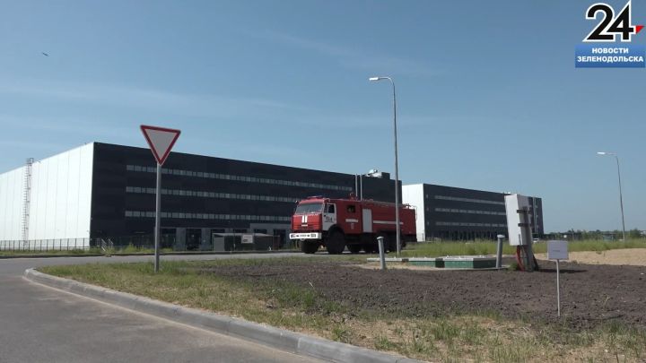 В Зеленодольске прошли плановые пожарно-тактические учения в Свияжском логистическом центре