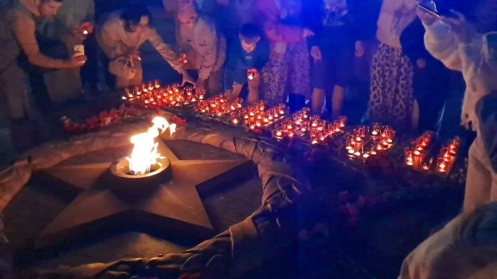 Зеленодольские юнармейцы приняли участие в акции «Свеча памяти»