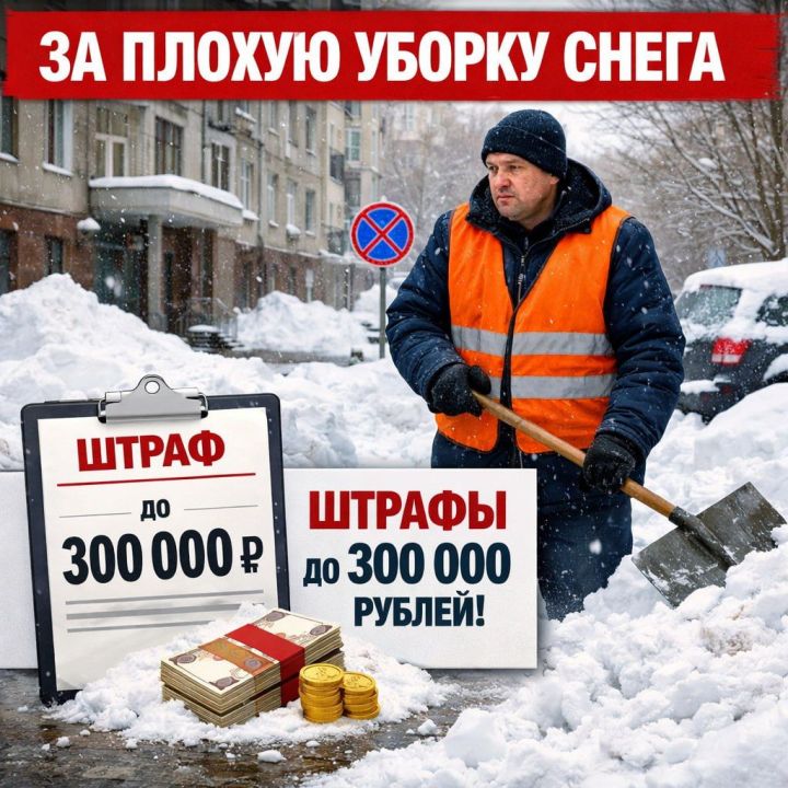 В Госдуме предупредили о штрафах до 300 тыс. рублей за плохую уборку снега
