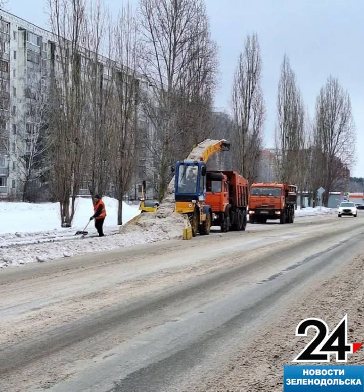 Снежный отчёт: как чистят Зеленодольск