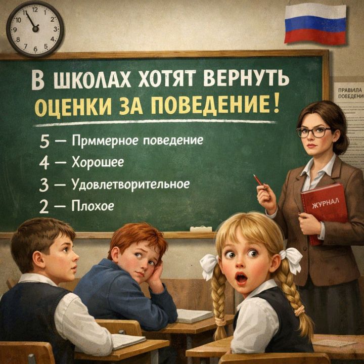 В школах России планируют вернуть оценки за поведение учеников