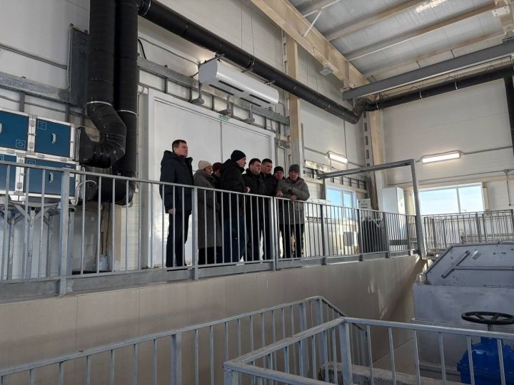Биологические очистные сооружения п. Васильево посетил руководитель Росприроднадзора Татарстана Фаяз Шакиров