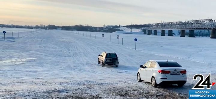 Как будет работать ледовая переправа Зеленодольск — Нижние Вязовые