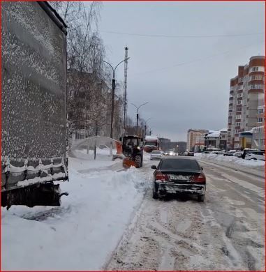 Около 1200 кубов снега вывезено с улиц Зеленодольска