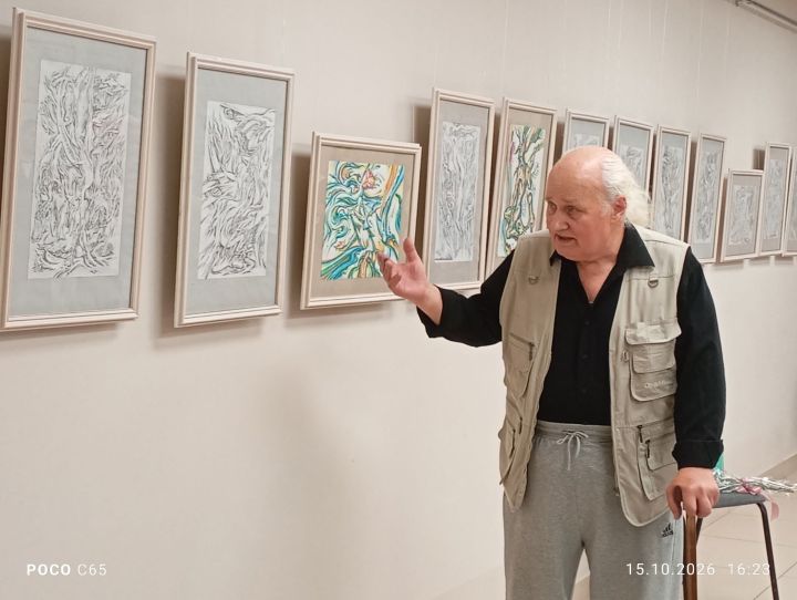 Педагог и художник Валентин Кейль отметил юбилей выставкой картин по сказкам Тукая