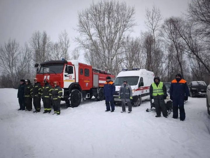 В Зеленодольском районе прошли учения по ликвидации последствий ДТП на льду