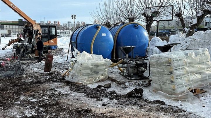 В Набережных Челнах начался второй этап капремонта хозяйственно-бытовой канализации в поселке ГЭС