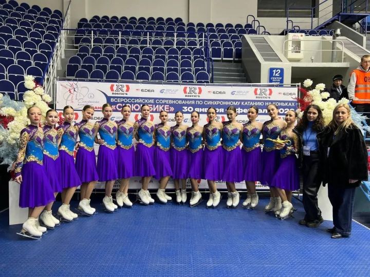 Команда синхронного катания «Льдинки» представила Зеленодольск на престижном этапе Кубка России