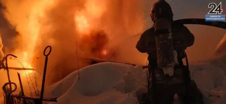 Сегодня около 6 утра произошел пожар в садовом товариществе «Красная горока-2»