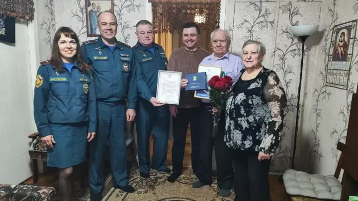 90 лет исполнилось ветерану пожарной охраны Зеленодольска Виктору Лачугину