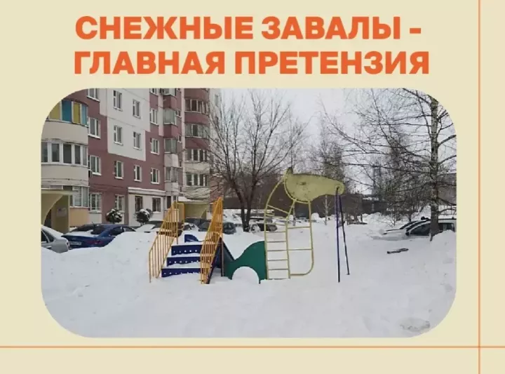 Казань под снегом: 146 жалоб из столицы возглавили зимний «антирейтинг» ЖКХ