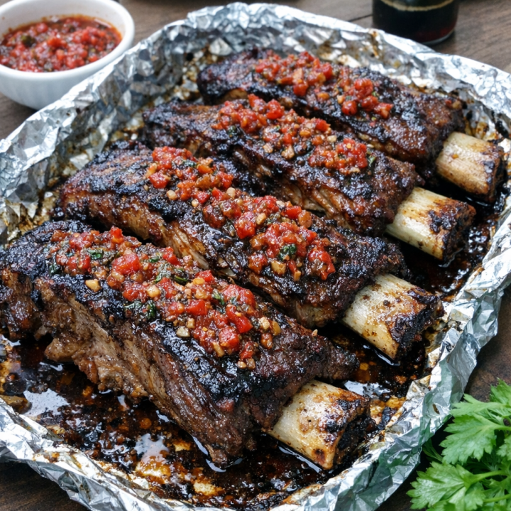 Говяжьи рёбра в пряном маринаде: пальчики оближешь