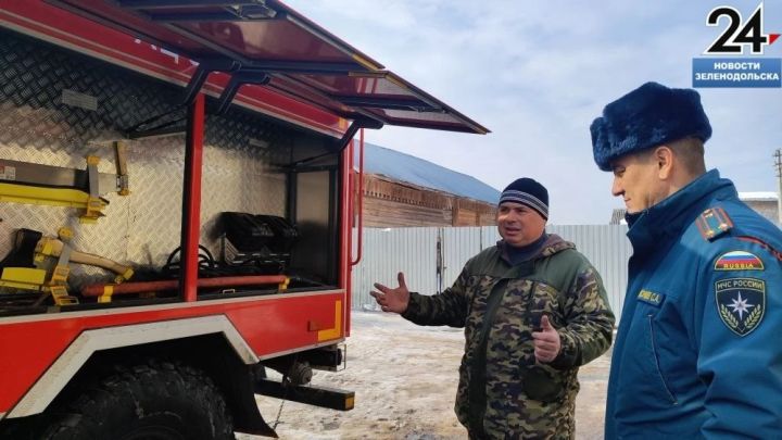 Сотрудники МЧС России проверили готовность к пожароопасному сезону в Зеленодольском районе