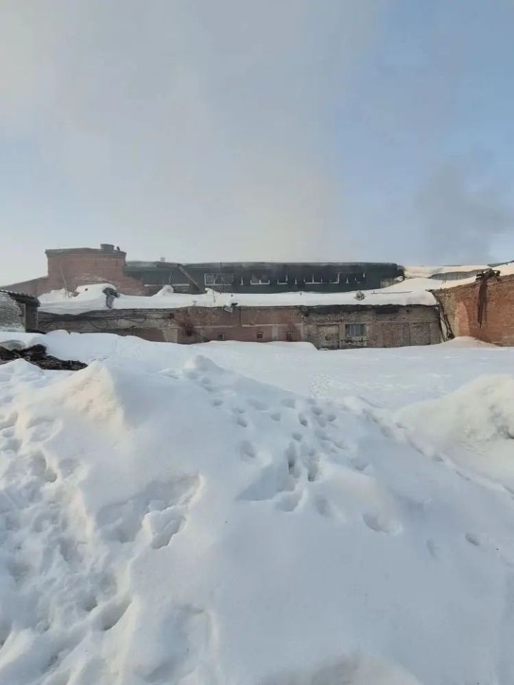 Пожар в неэксплуатируемом здании