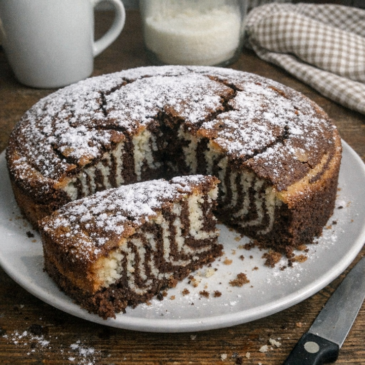 Манник «Зебра» на кефире: тот самый пирог из детства