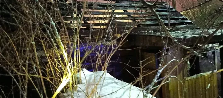 В поселке Грузинский сгорела частная баня